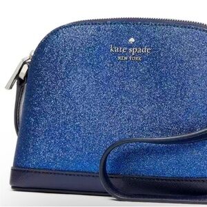 Kate Spade Blue Glitter Clutch
